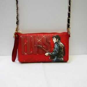 Elvis Presley Red Crossbody Purse With Removeable Chain Strap NWT